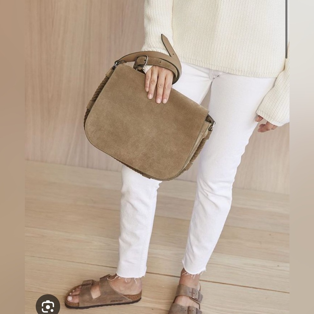 Jenni Kayne Large Suede Saddlebag - Picture 1 of 16